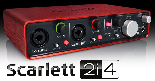 Scarlett 2i4, encore une interface audio pour petit budget signée Focusrite !